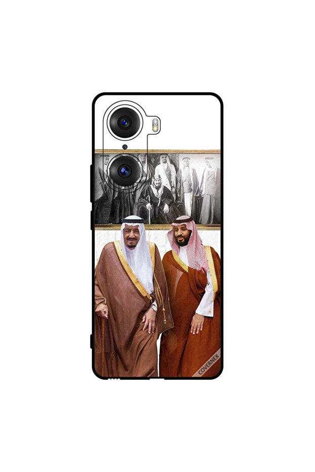 غطاء حماية لهاتف Honor 60 Pro الملك سلمان وولي العهد يتحدثان أثناء المشي