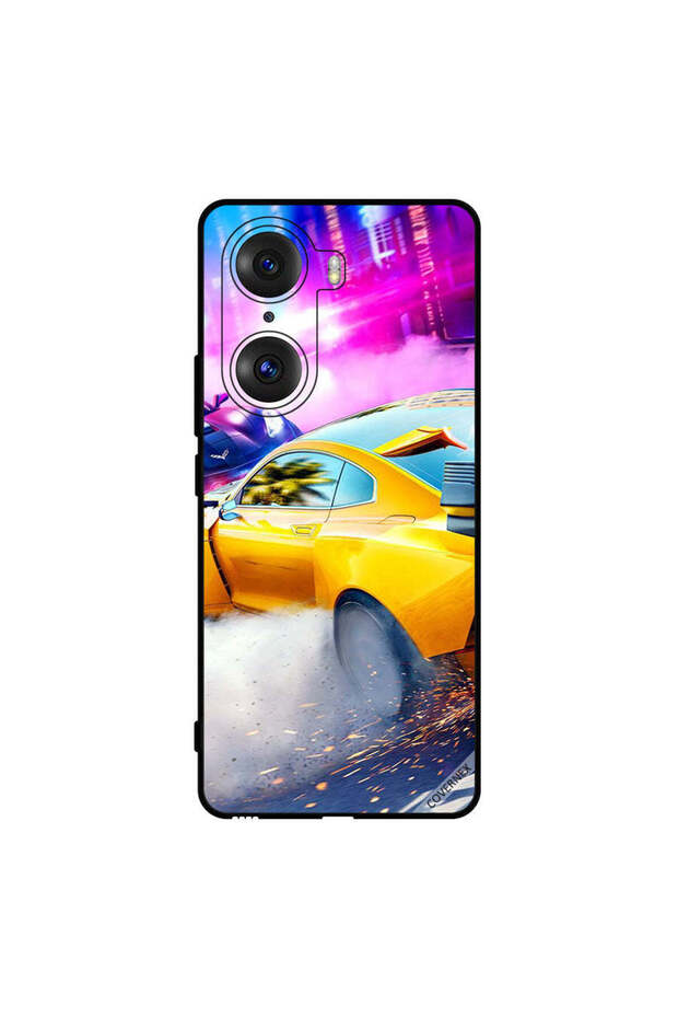 غطاء حماية لهاتف Honor 60 Pro - سيارة صفراء