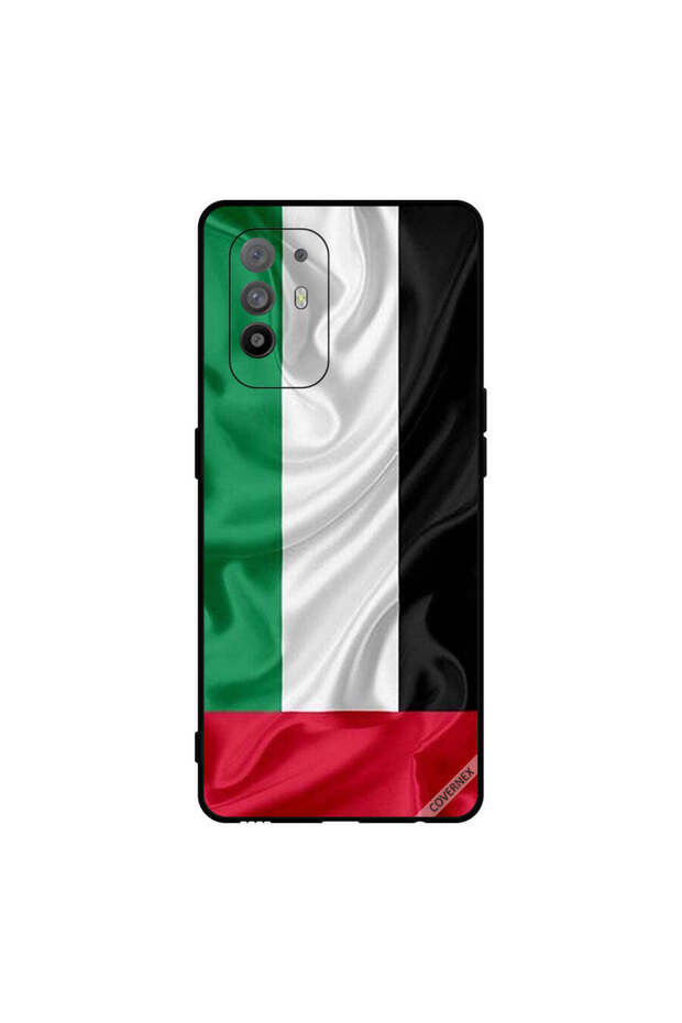 غطاء حماية لهاتف Oppo A95 بطبعة علم الإمارات العربية المتحدة
