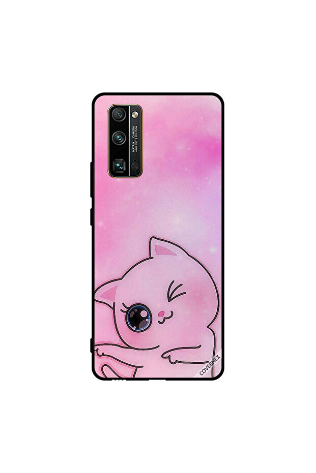 غطاء حماية لهاتف Honor 30 Pro - قطة صغيرة على شكل قطة