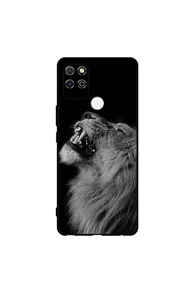غطاء حماية لهاتف Honor Play 5T بتصميم الأسد المبهج