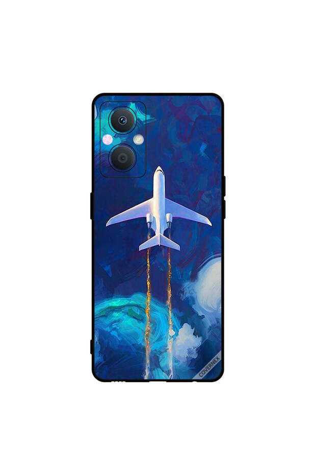 غطاء حماية لهاتف Oppo A96 - طائرة تحلق