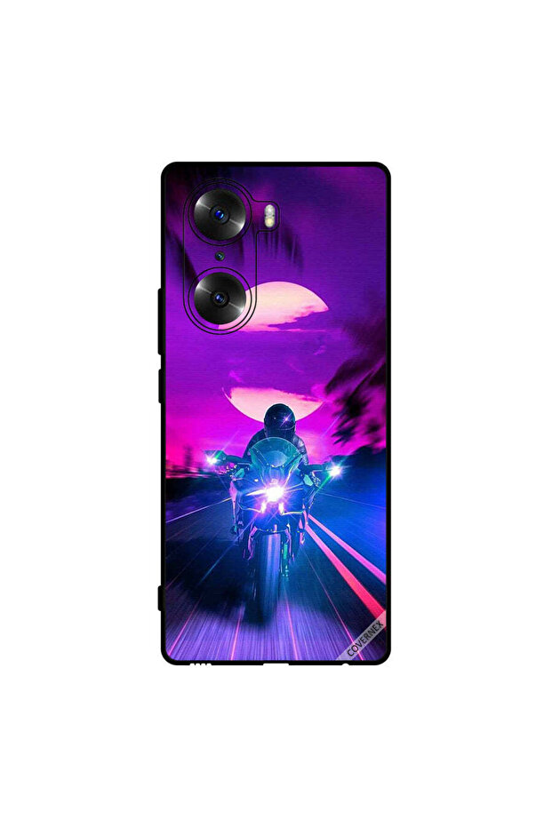 غطاء حماية لهاتف Honor 60 Biker Leaving Moon Behind