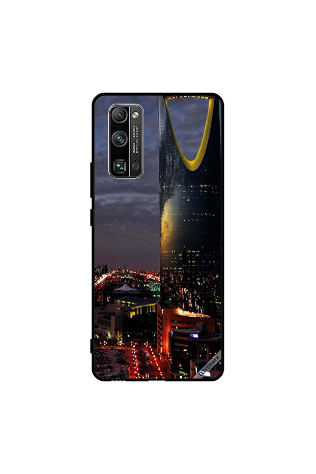 غطاء حماية لهاتف Honor 30 Pro+ منظر برج الفيصلية في المساء