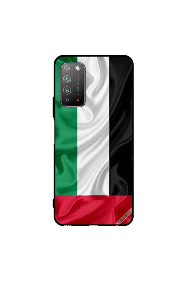 غطاء حماية لهاتف Honor X10 5G، قماش علم الإمارات العربية المتحدة