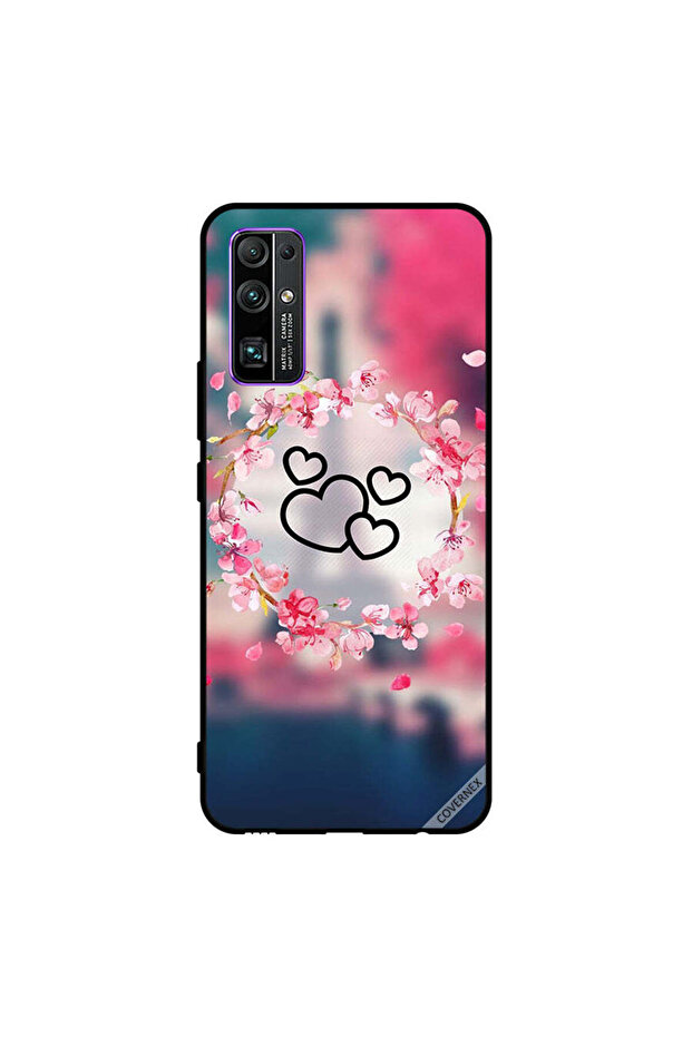 غطاء حماية لهاتف Honor 30 قلوب سوداء