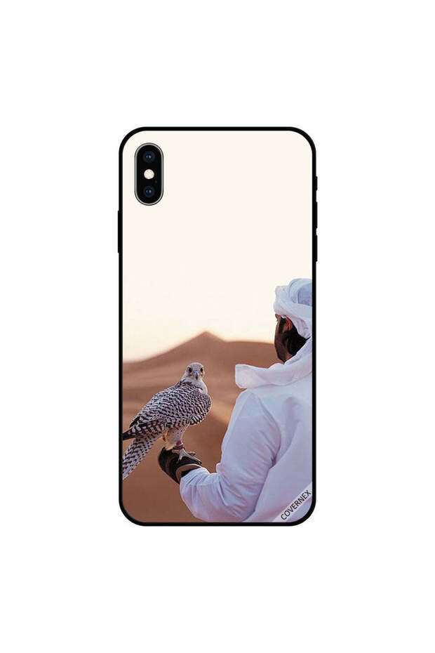 iPhone X Case Cover B&W Eagle Looking Back - 1