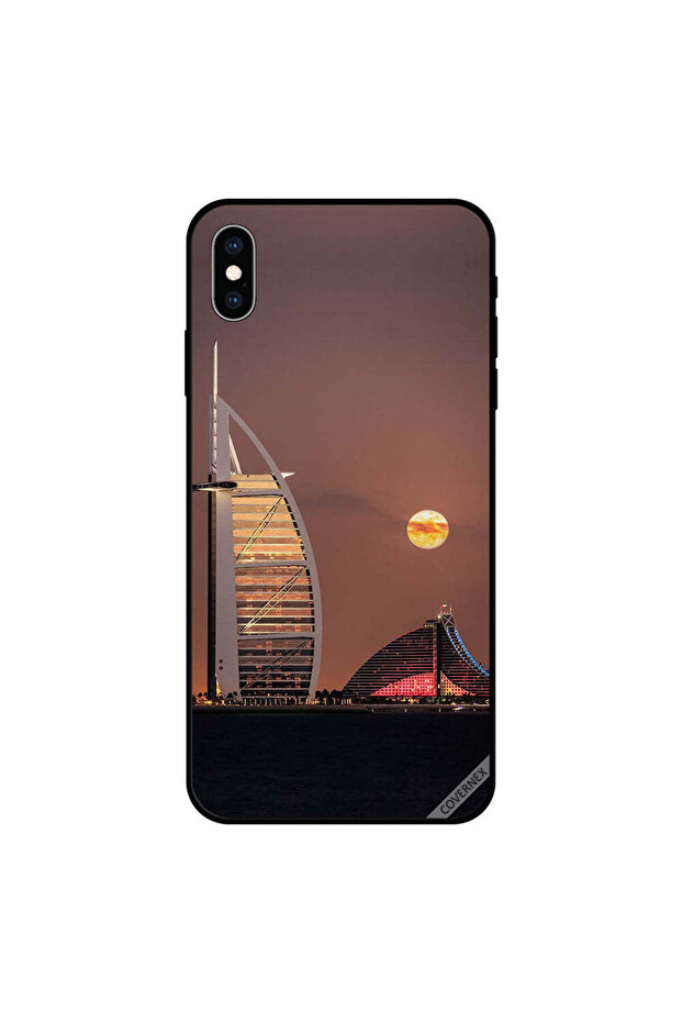 غطاء حماية لجهاز iPhone X برج العرب في المساء