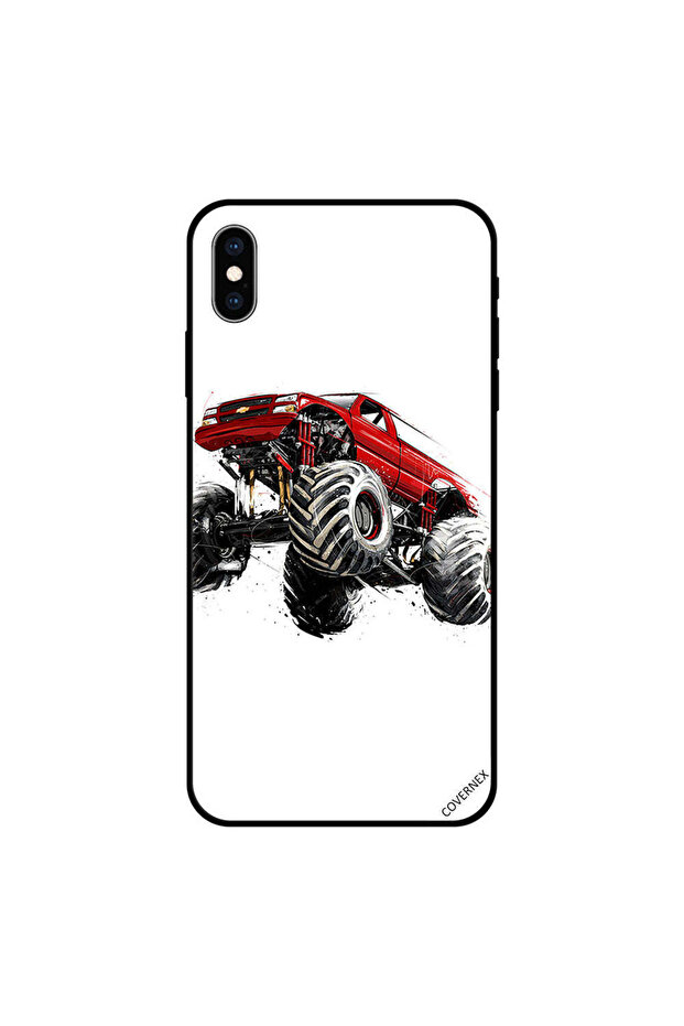 غطاء حماية لهاتف iPhone XS MAX بتصميم سيارة سباق جيب طائرة