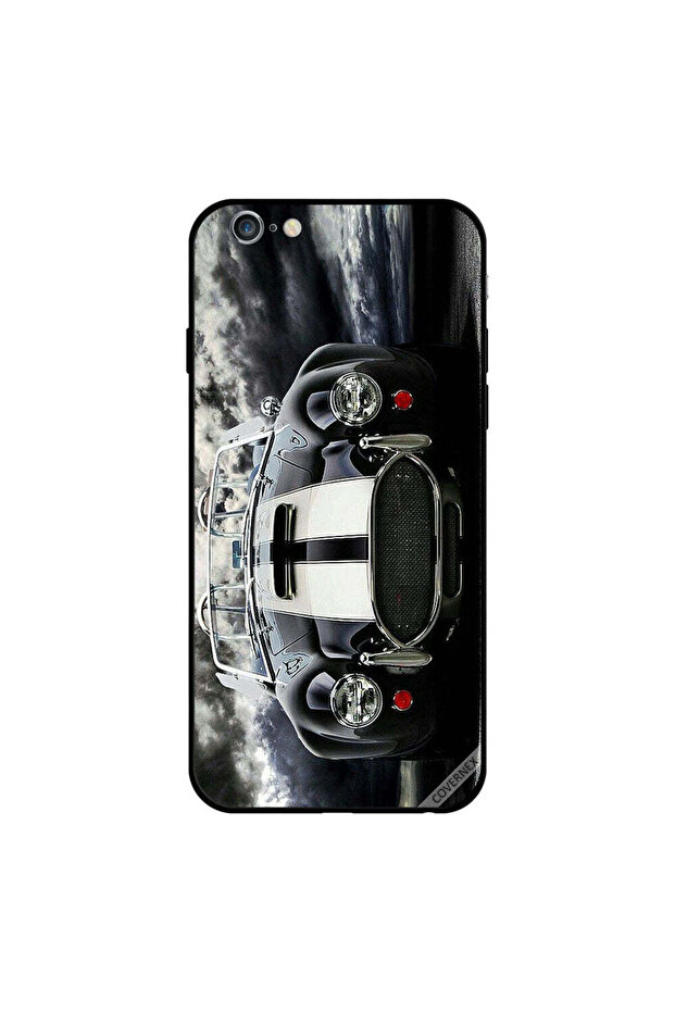 غطاء حماية عالي الدقة لسيارة iPhone 6s Plus باللونين الأبيض والأسود