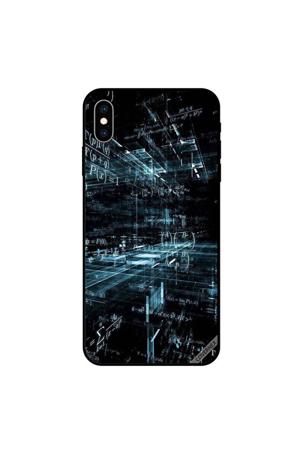 غطاء حماية iPhone X بنمط علمي - 1