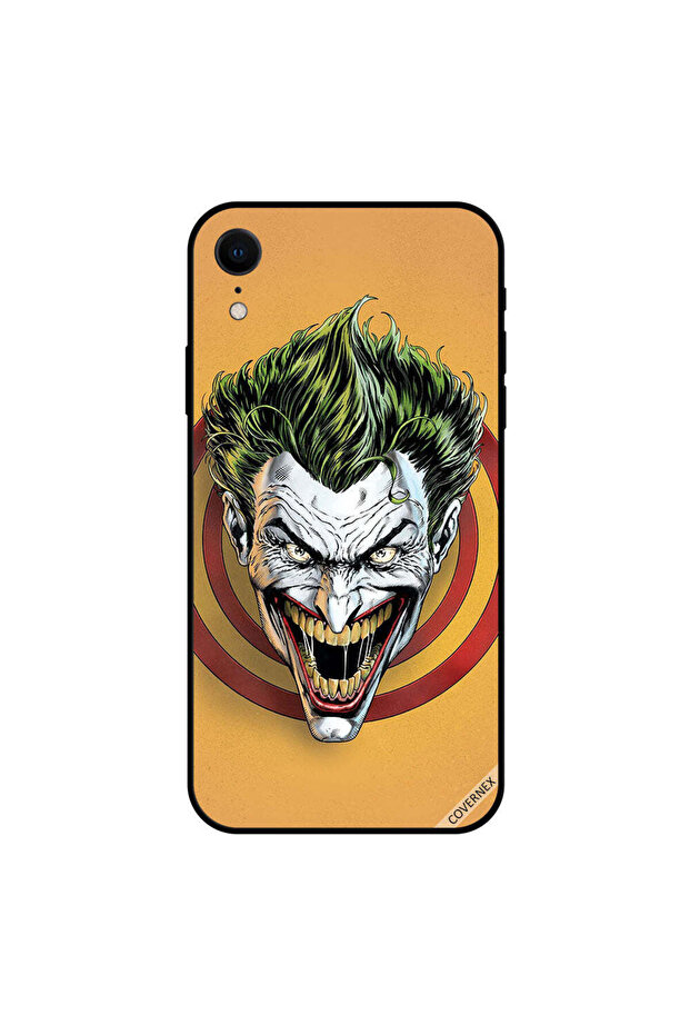 غطاء حماية لجهاز iPhone XR بطبعة "يضحك ويضحك"