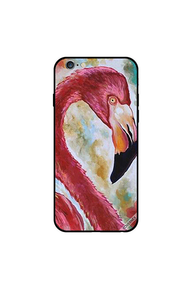 غطاء حماية لجهاز iPhone 6s برسومات طيور النحام