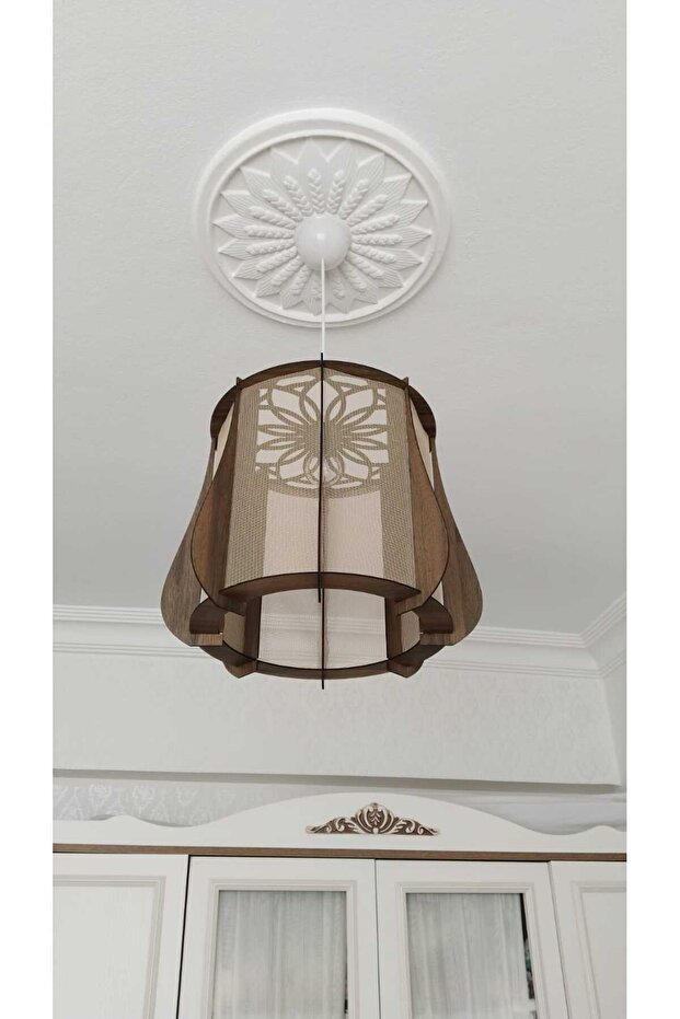 BSD DEKORATİF TÜLLÜ TEKLİ SARKIT AVİZE - 8