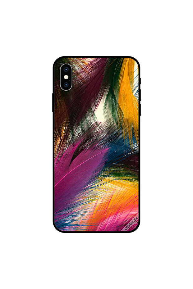 غطاء حماية لجهاز iPhone XS MAX بريش ملون