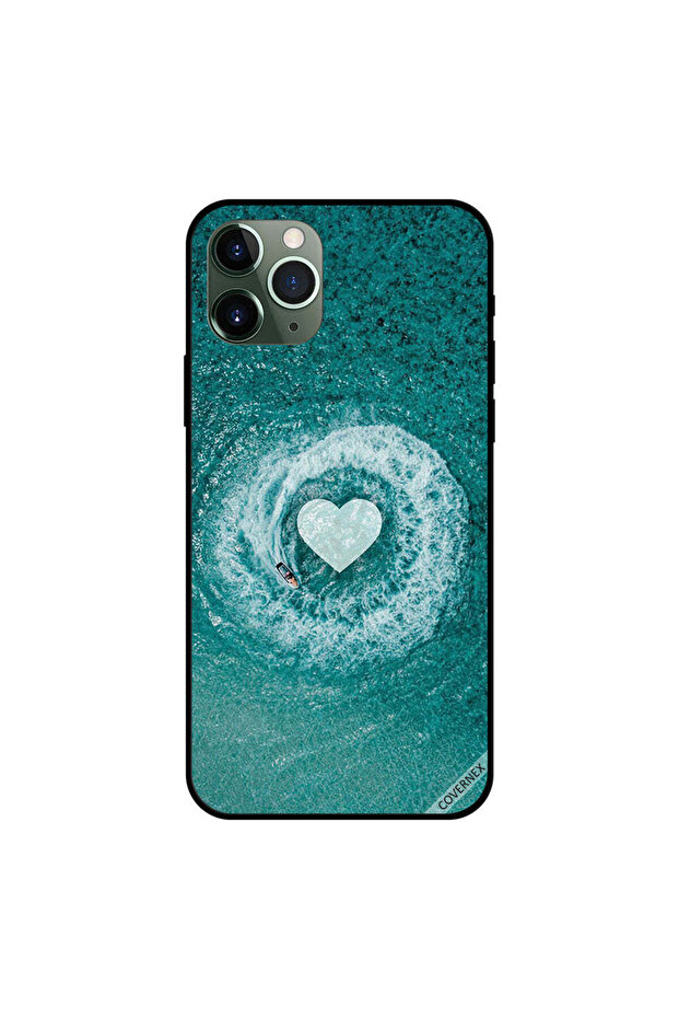 غطاء حماية لجهاز iPhone 11 Pro Max بتصميم قارب الحب
