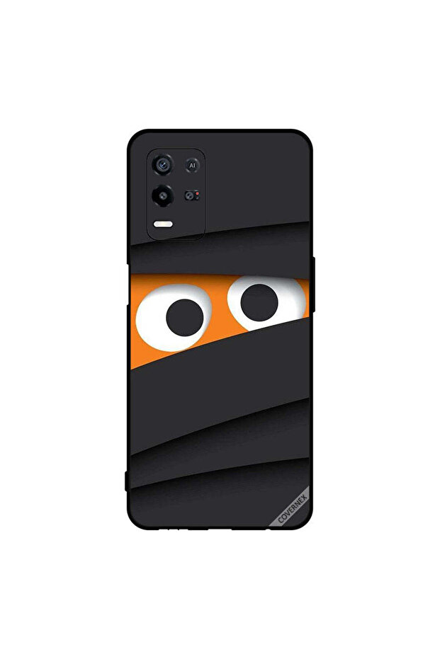 غطاء حماية لهاتف Oppo K9x مع عينين ظاهرتين