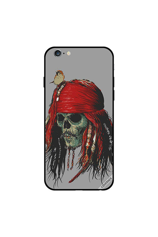 غطاء حماية لجهاز iPhone 6 بطبعة طائر على رأسه