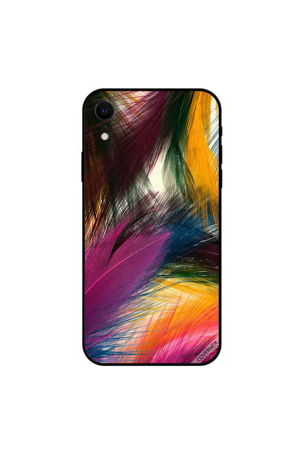 غطاء حماية iPhone XR بريش ملون
