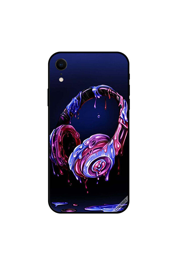 غطاء حماية لهاتف iPhone XR بتصميم رأس الهاتف القابل للذوبان