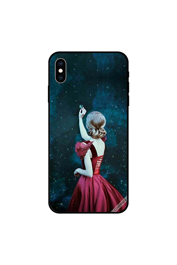 غطاء حماية لهاتف iPhone XS MAX بطبعة نجمة مؤثرة