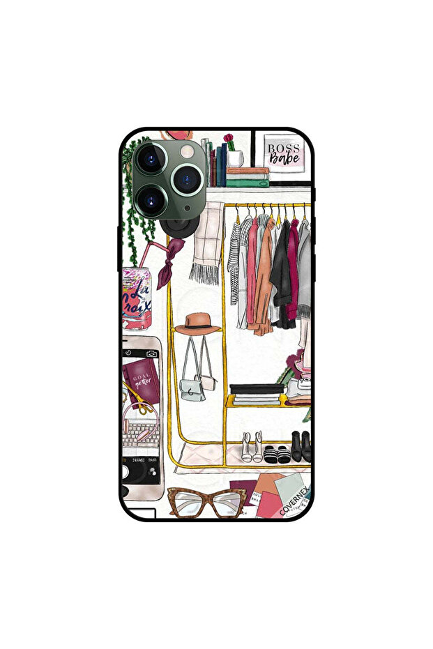 غطاء حماية لجهاز iPhone 11 Pro بتصميم Boss Babe Room