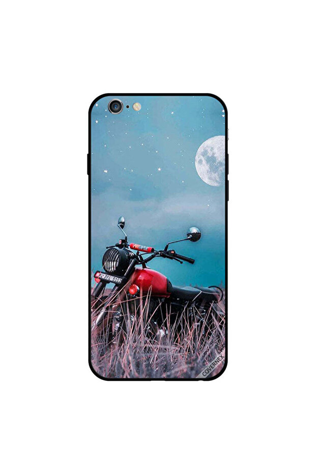 iPhone 6 Plus Case Cover Red Bike & Moon