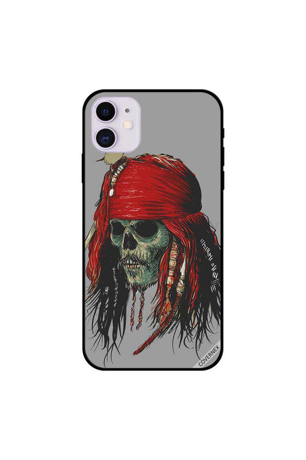 غطاء حماية لجهاز iPhone 11 بتصميم طائر على رأسه
