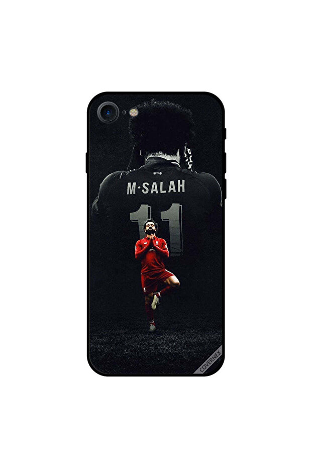 غطاء حماية لجهاز iPhone 7 - نجمة مصرية - أحمر وأسود