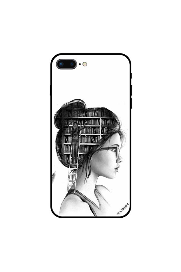 غطاء حافظة iPhone 7 Plus من مكتبة في الرأس - 1