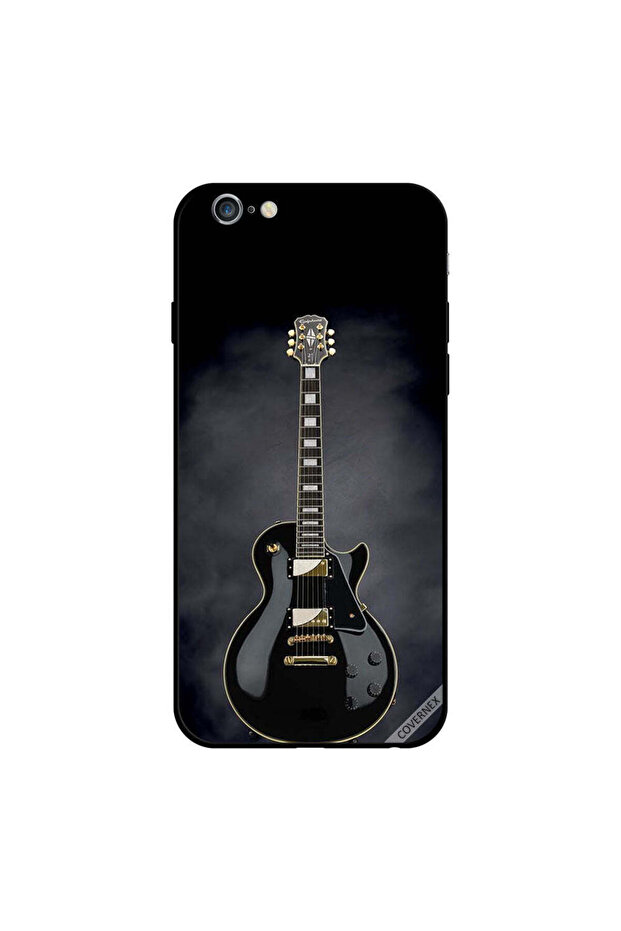 غطاء حماية لجهاز iPhone 6 Plus بتصميم جيتار أسود