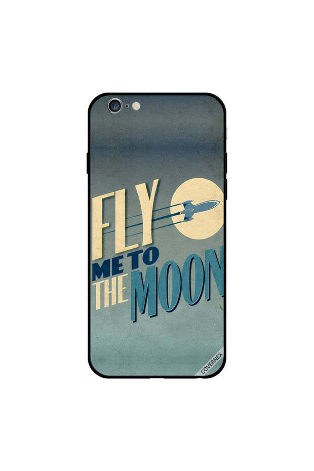 غطاء حماية لجهاز iPhone 6s مطبوع عليه Fly Me To The Moon