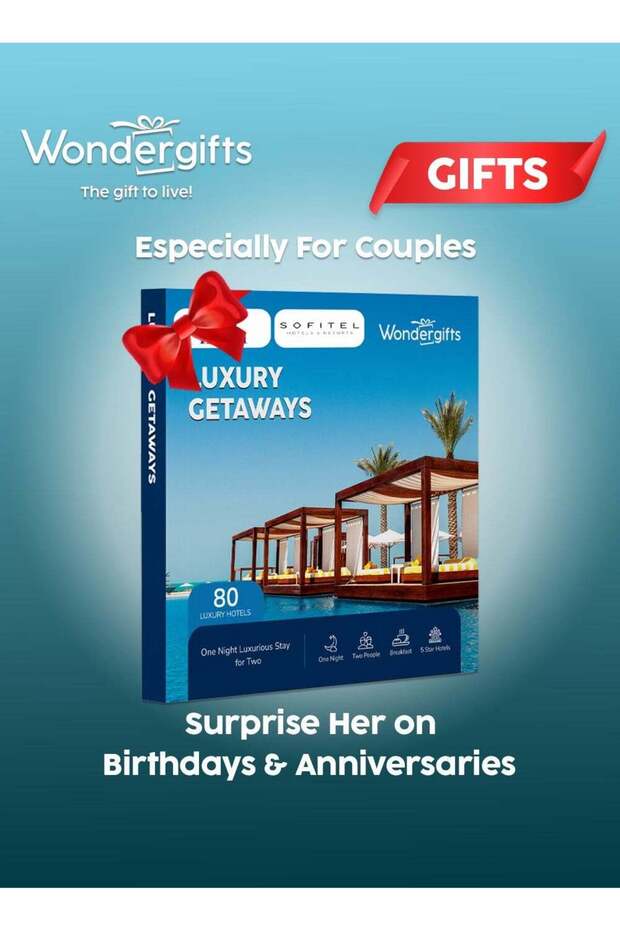 Luxury Staycations Getaways Gift Box | Stay at 80+ Premium Hotels Across UAE | Gift For Birthday | P