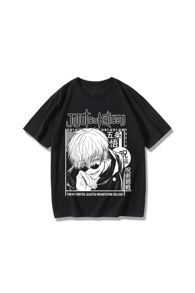 Anime Patterned Unisex Men's T-Shirt Jujutsu Kaisen Gojo Satoru