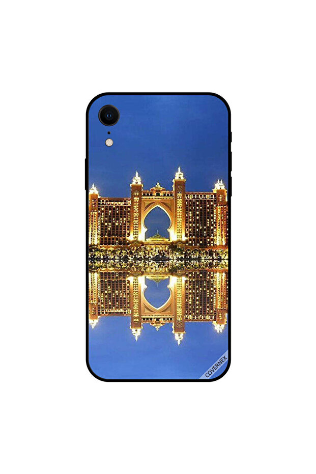 غطاء حماية لجهاز iPhone XR بتصميم منظر انعكاس أتلانتس