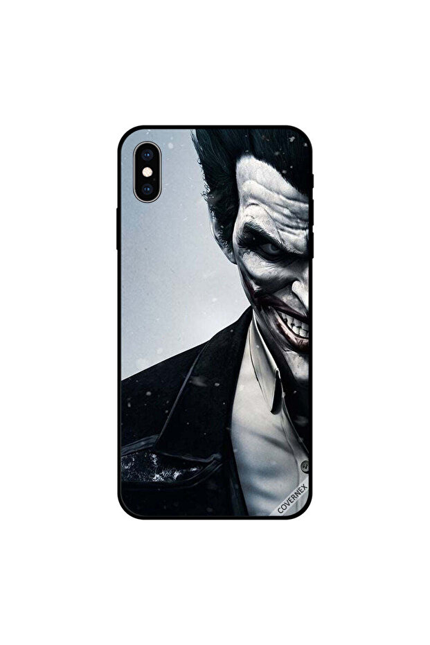 غطاء حماية iPhone X أسود وأبيض نصف وجه