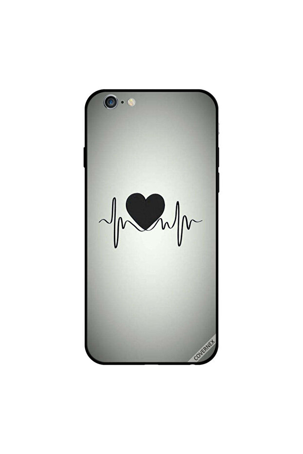 غطاء حماية لجهاز iPhone 6s Plus بتصميم أمواج القلب