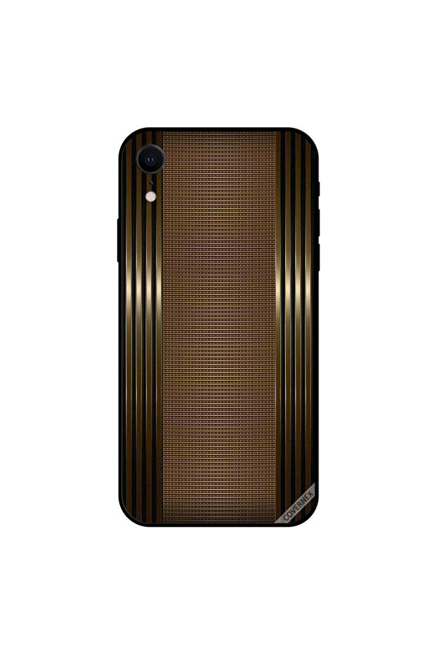 غطاء حماية iPhone XR بنمط سرقة ذهبي