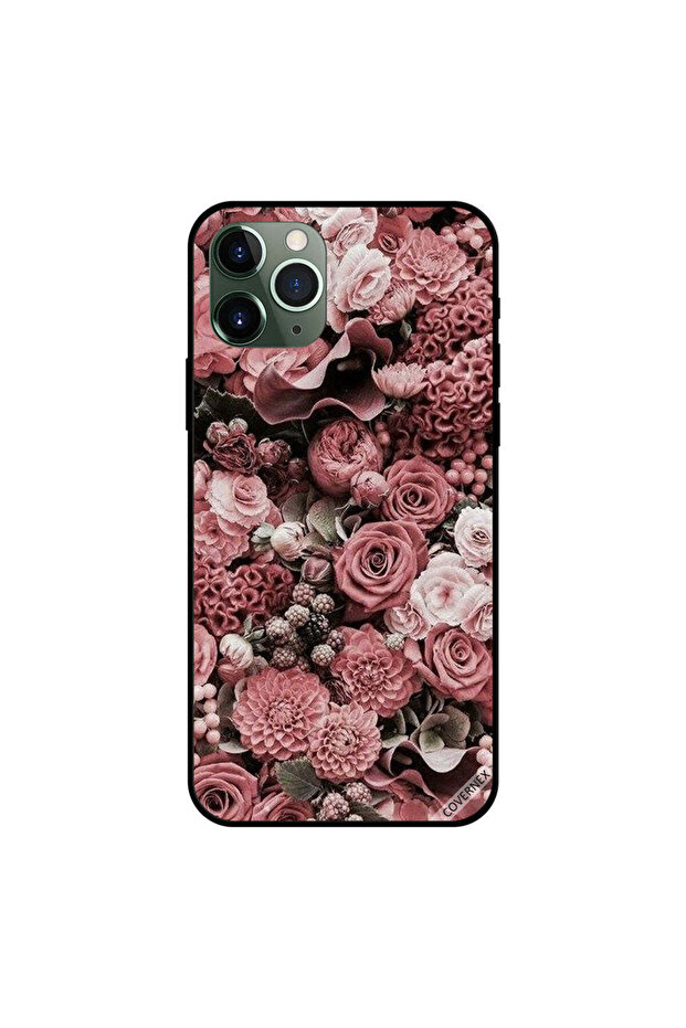 غطاء حماية لجهاز iPhone 11 Pro Max DCG0000148 بطبعة زهور الخوخ