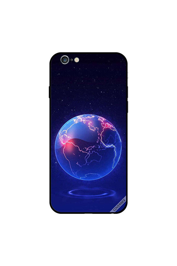 غطاء حماية لجهاز iPhone 6s Plus بنقشة زرقاء كروية - 1