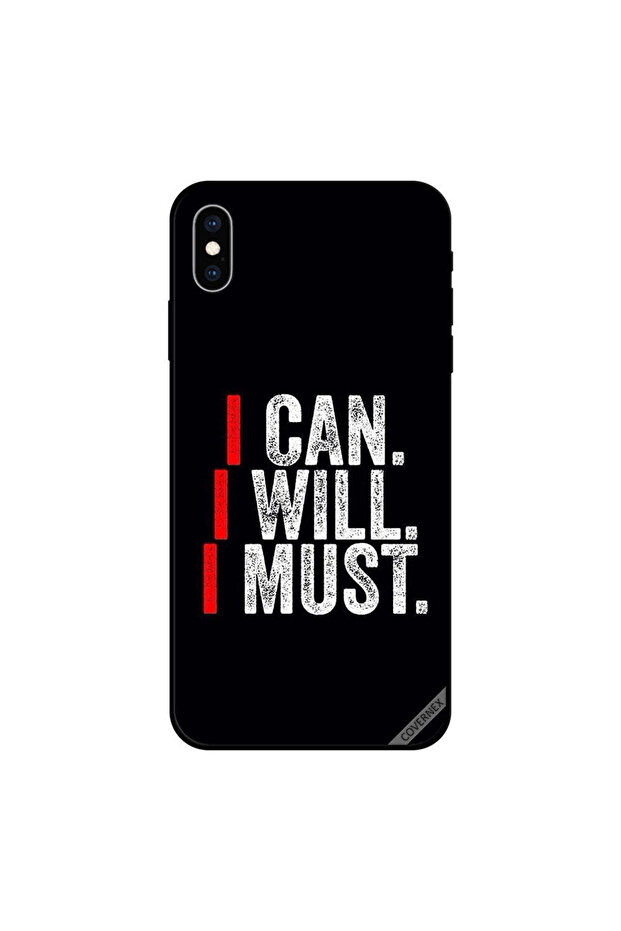 غطاء حماية iPhone X أنا أستطيع، أنا سأفعل، أنا يجب أن أفعل