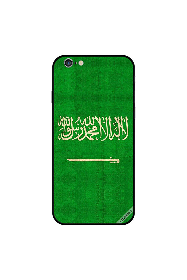 غطاء حماية لجهاز iPhone 6s Plus بعلم المملكة العربية السعودية العتيق