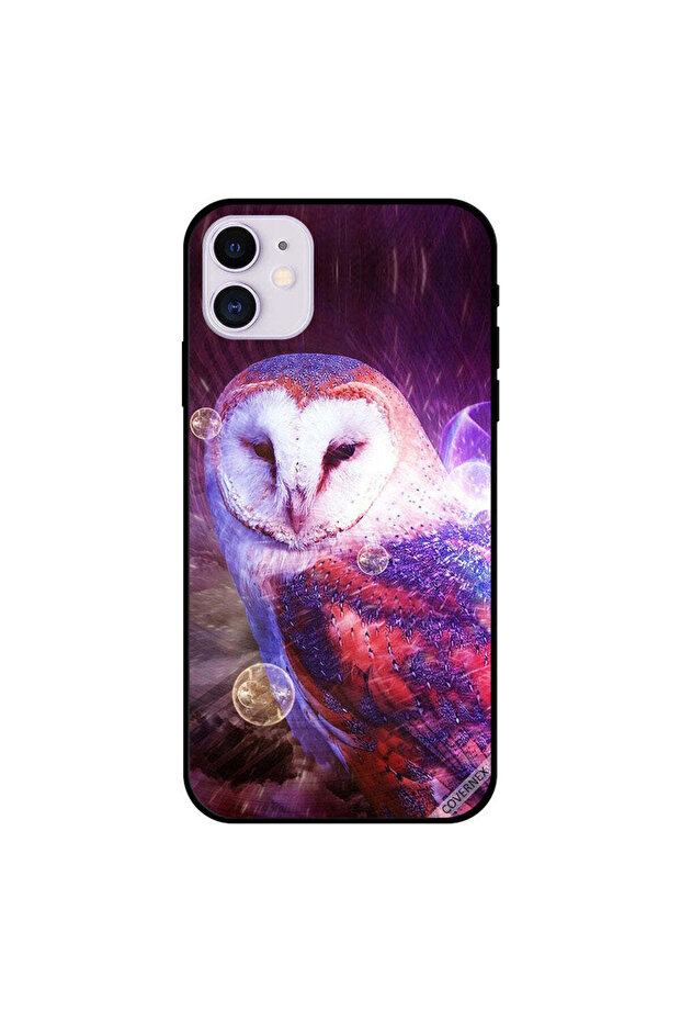 غطاء حماية لجهاز iPhone 11 بتصميم بومة مهيبة