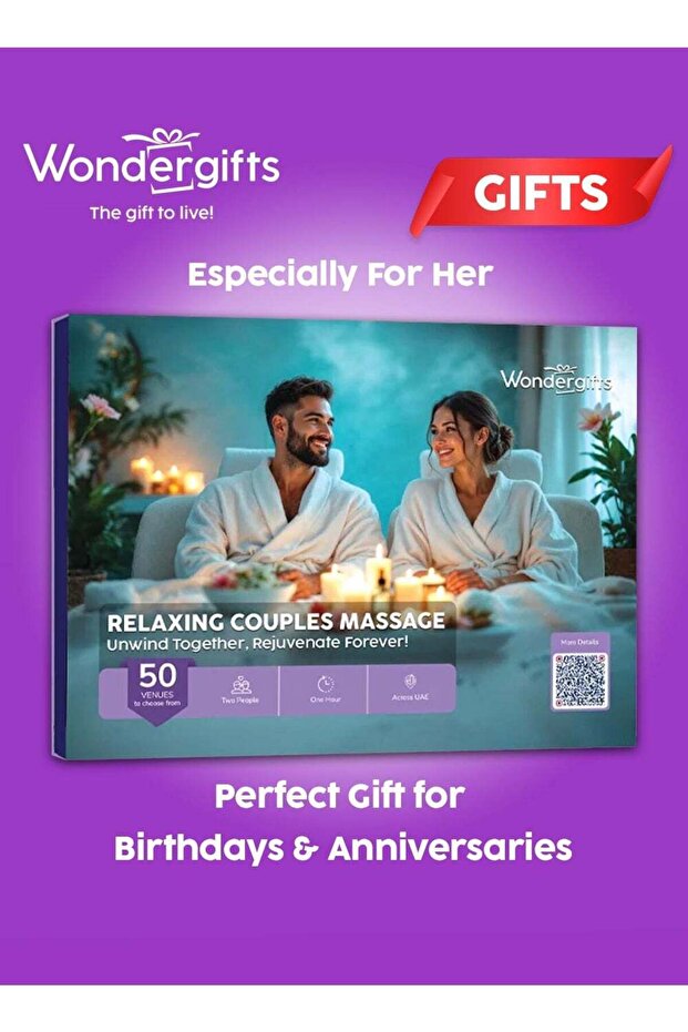 Couples Spa Day Gift Box | 60-Minute Massage at 50+ Luxury Spas | Birthday Gift for Her | Anniversar