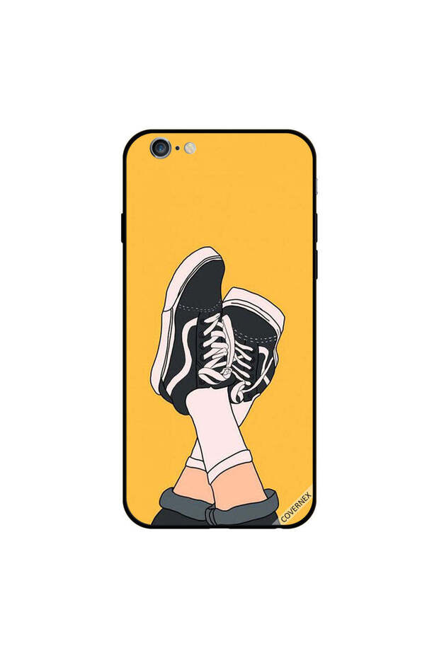 غطاء حماية لجهاز iPhone 6 Plus من القماش بتصميم أحذية من الأسفل