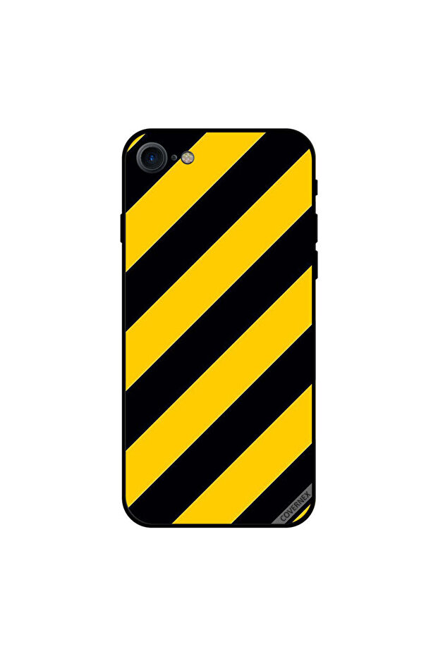 غطاء حماية لجهاز iPhone 8 بنمط شرائط قيد الإنشاء - 1