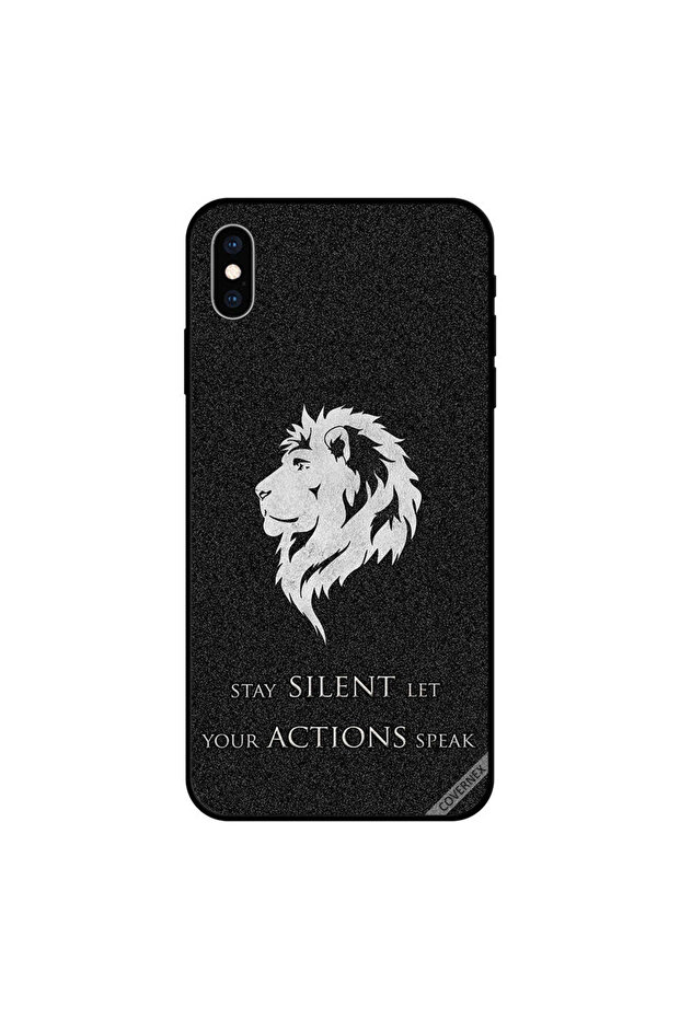 غطاء حماية لجهاز iPhone XS MAX - ابق صامتًا، دع أفعالك تتحدث