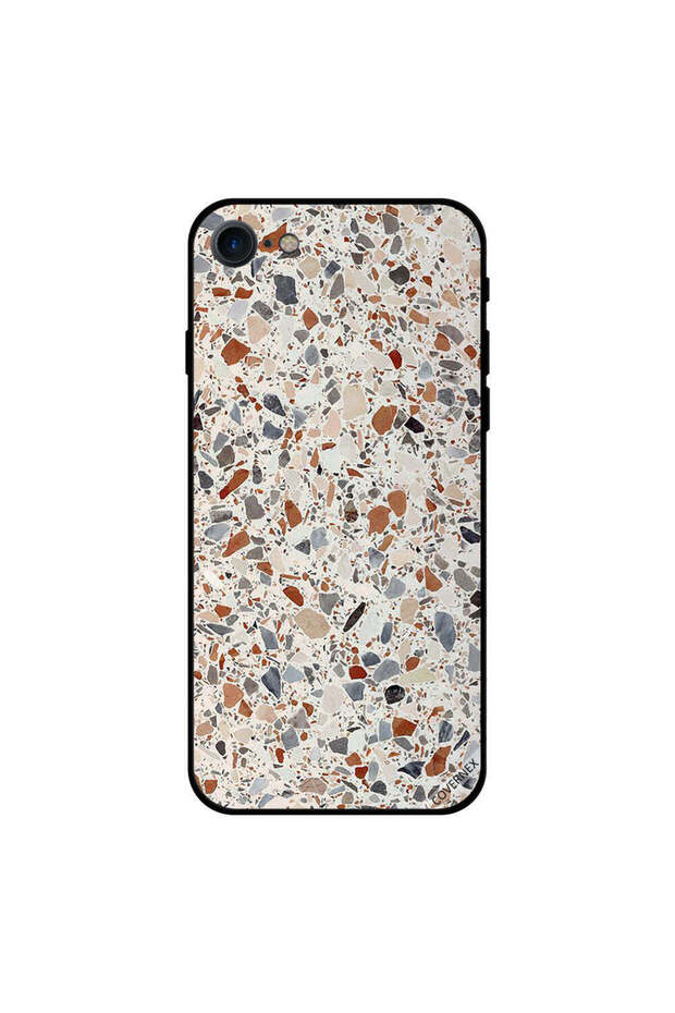 غطاء حماية لجهاز iPhone 8 بنمط أرضية خرسانية - 1