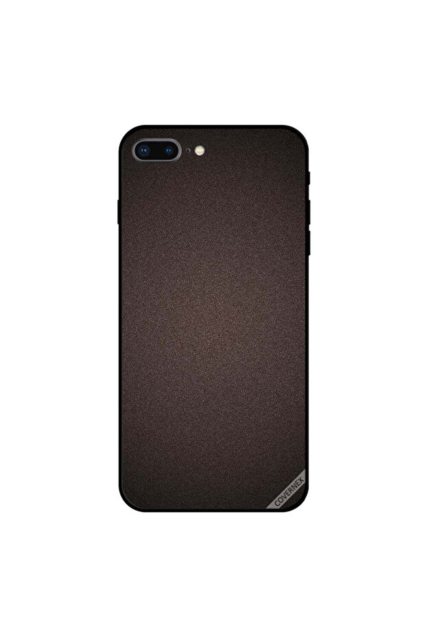 غطاء حماية لجهاز iPhone 8 Plus بنقشة بني غامق - 1