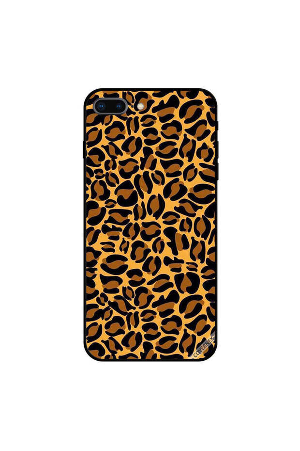 غطاء حماية لجهاز iPhone 7 Plus بنقشة جلد النمر - 1